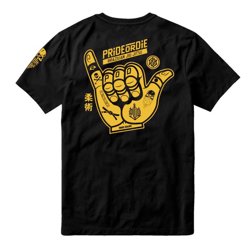 PRiDEorDiE hang loose T-Shirt -black